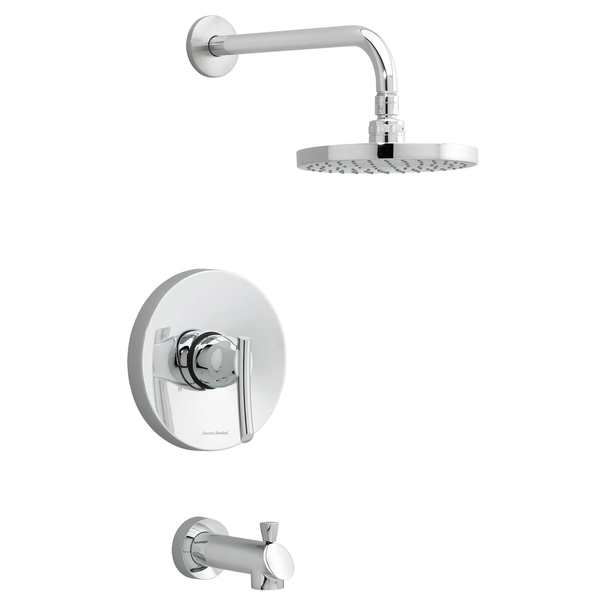Green Tea 2.5 GPM Tub and Shower Trim Kit with Rain Showerhead and Lever Handle — image 1